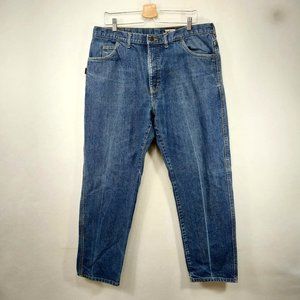 TECGEN FR Jeans Men 38x32 Blue Fire Resistant 2112 Cotton Nylon Work Heavy Denim